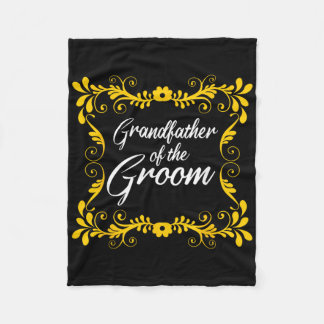 Grandfather Of The Groom Matching Bachelorette Par Fleece Blanket