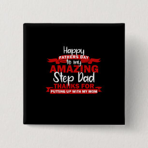 Grandfather Quotes   Amazing Step Daddy 2 Inch Square Button