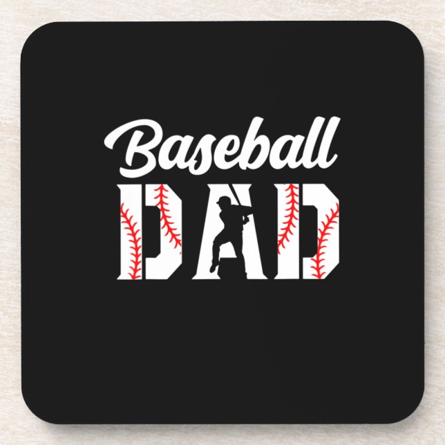 Grandfather Quotes | Baseball Dad Coaster (Front)