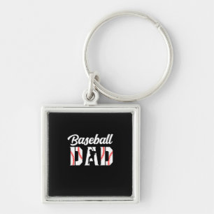 Grandfather Quotes Baseball Dad Keychain