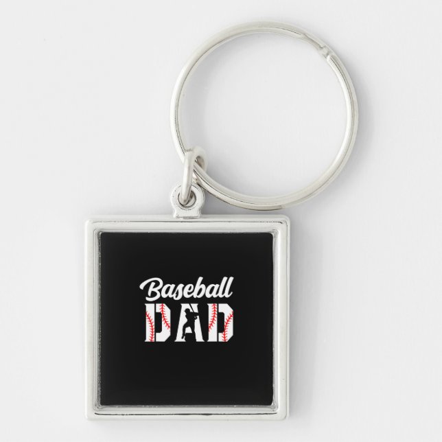 Grandfather Quotes | Baseball Dad Keychain (Front)