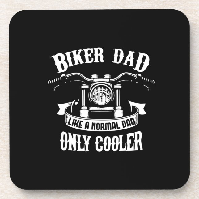Grandfather Quotes | Best Biker Dad Coaster (Front)