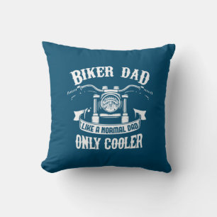 Grandfather Quotes Best Biker Dad Throw Pillow