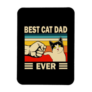 Grandfather Quotes Best Cat Dad Ever Magnet