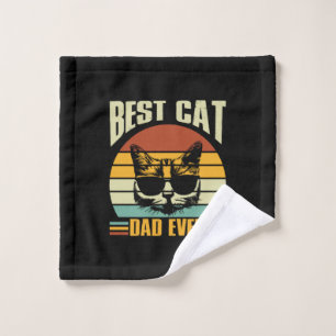 Grandfather Quotes   Best Cat Dad Ever Wash Cloth