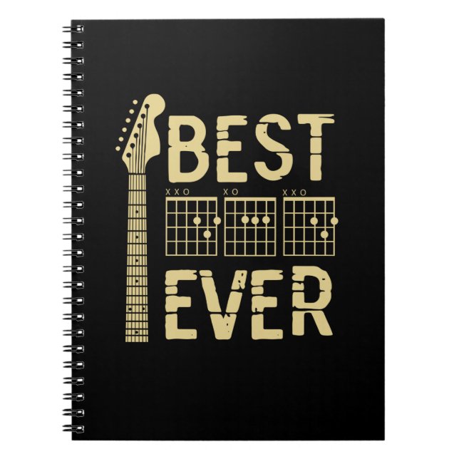 Grandfather Quotes | Best Dad Guitar Ever Notebook (Front)