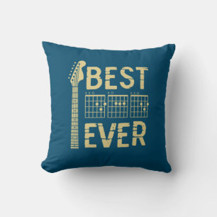 Grandfather Quotes Best Dad Guitar Ever Throw Pillow
