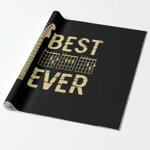 Grandfather Quotes Best Dad Guitar Ever Wrapping Paper