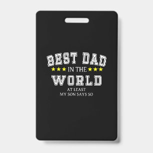 Grandfather Quotes Best Dad In The World Badge