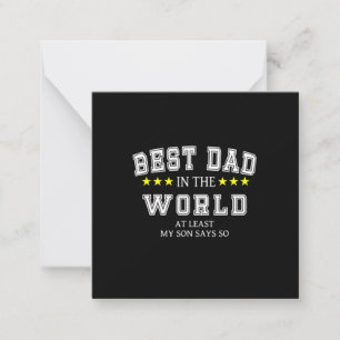 Grandfather Quotes Best Dad In The World Card