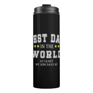 Grandfather Quotes   Best Dad In The World Thermal Tumbler