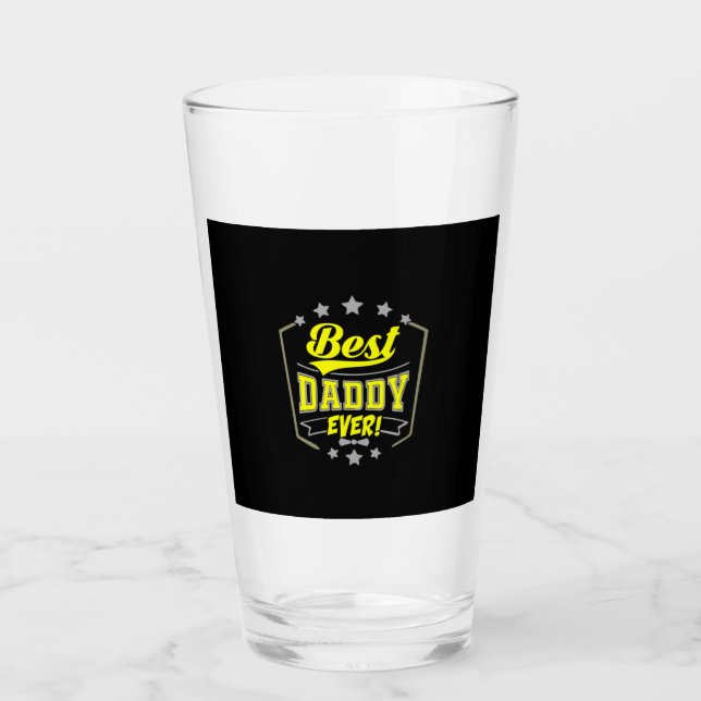 Grandfather Quotes | Best Daddy Ever Glass (Front)