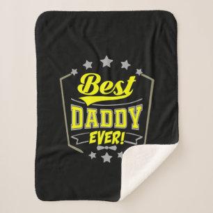 Grandfather Quotes   Best Daddy Ever Sherpa Blanket