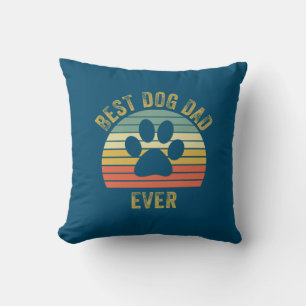 Grandfather Quotes   Best Dog Dad Ever Throw Pillow