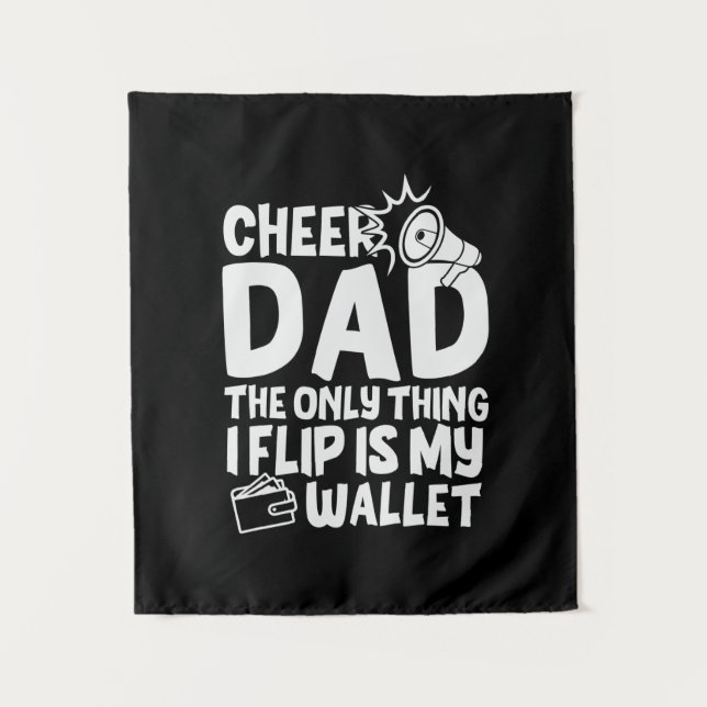 Grandfather Quotes | Cheer Dad The Only Thing Tapestry (Front)