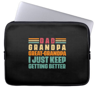 Grandfather Quotes   Dad Great Grandpa Laptop Sleeve