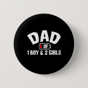 Grandfather Quotes   Dad Of One Boy 2 Inch Round Button