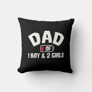 Grandfather Quotes   Dad Of One Boy Throw Pillow