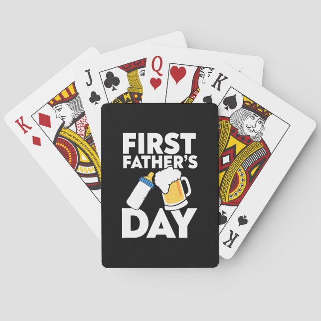 Grandfather Quotes | First Father's Day Playing Cards (Back)