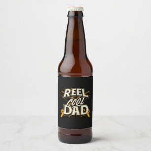 Grandfather Quotes   Fishing Cool Dad Beer Bottle Label