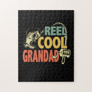 Grandfather Quotes Fishing Cool Grandad Jigsaw Puzzle