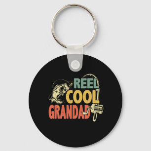 Grandfather Quotes Fishing Cool Grandad Keychain