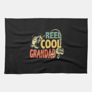 Grandfather Quotes Fishing Cool Grandad Kitchen Towel