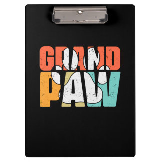 Grandfather Quotes | Grandpaw Dog Clipboard