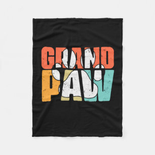 Grandfather Quotes Grandpaw Dog Fleece Blanket