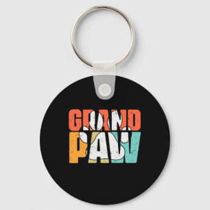 Grandfather Quotes Grandpaw Dog Keychain
