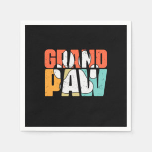 Grandfather Quotes   Grandpaw Dog Napkin