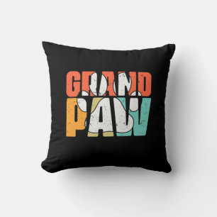 Grandfather Quotes   Grandpaw Dog Throw Pillow