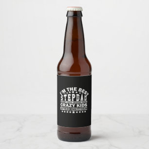 Grandfather Quotes   I Am The Best Stepdad Beer Bottle Label