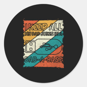Grandfather Quotes   I Keep All My Dad Classic Round Sticker