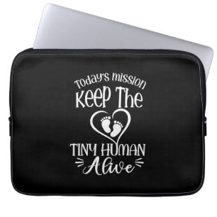 Grandfather Quotes   Keep The Tiny Human Alive Laptop Sleeve