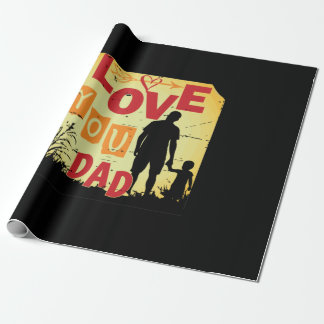 Grandfather Quotes | Love You Dad Wrapping Paper