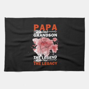 Grandfather Quotes   Papa And Grandson Kitchen Towel
