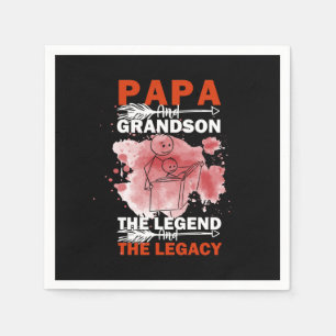Grandfather Quotes   Papa And Grandson Napkin