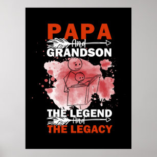 Grandfather Quotes   Papa And Grandson Poster