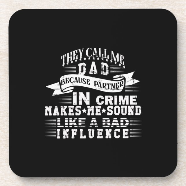Grandfather Quotes | They Call Me Dad Coaster (Front)
