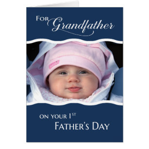 Grandfather's 1st Father's Day - Photo Card