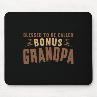 Grandfathers Day Bonus Grandpa Step Grandpa Mouse Pad