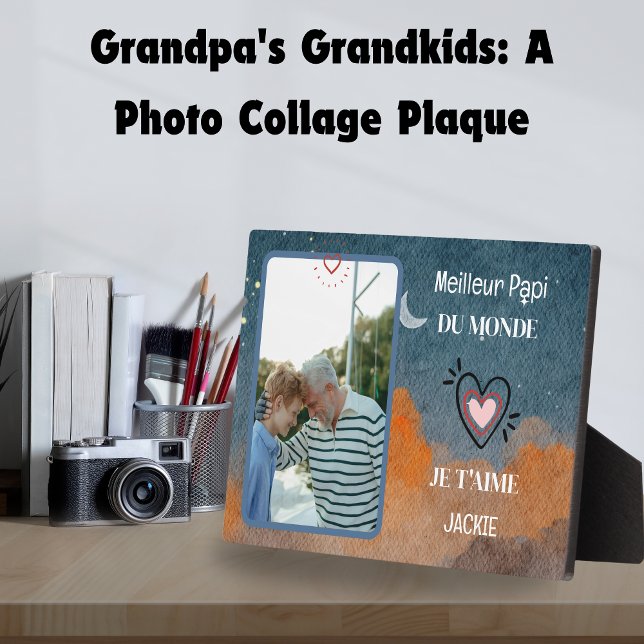 Grandfather's Day personalized gift best grandpa Plaque (Grandfather's Day personalized gift best grandpa Plaque)