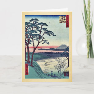 Grandfather's teahouse, Meguro by Andō, Hiroshige Card