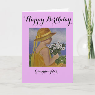 Grandgirl/ Carte d'anniversaire