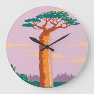 Grandidiers Baobab Large Clock