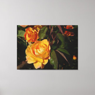 Grandiflora Rose Strike It Rich On Canvas