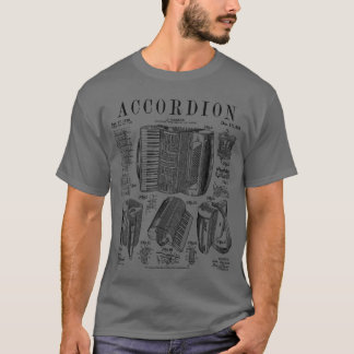 Grandio Design Vintage Patent Drawing Gifts Accord T-Shirt