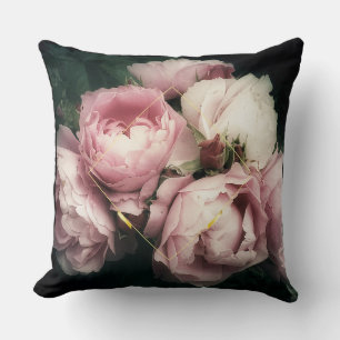 Grandiose Peonies Throw Pillow
