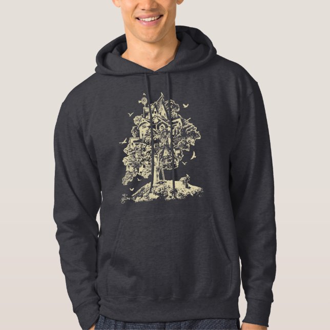 Grandissez le sweat - shirt à capuche de cabane (Devant)